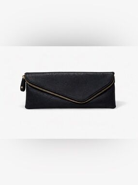 Urban Expressions envelope clutch minimalist black foldover evening bag